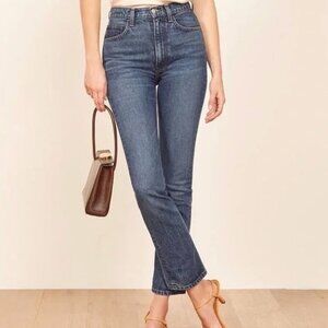 Reformation Stevie Ultra High Rise Jean in Perth Wash